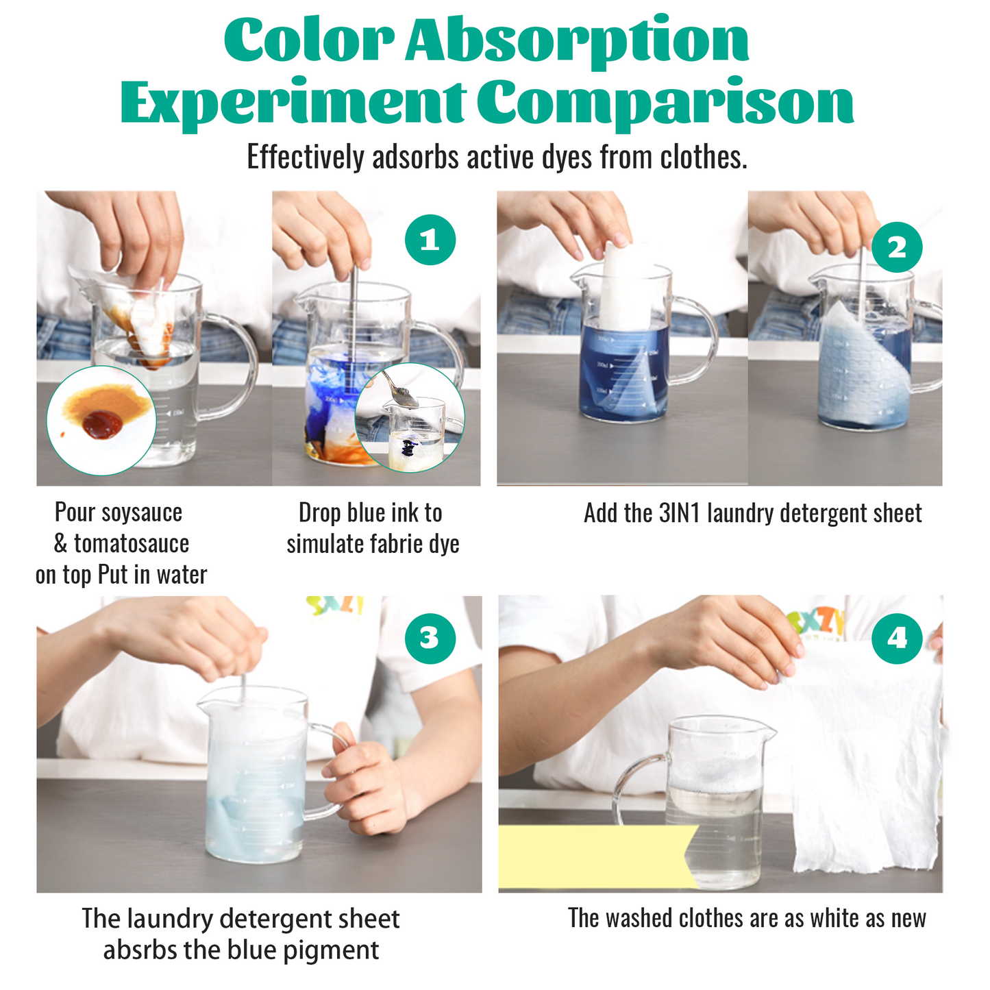 3-in-1 Laundry Detergent Sheets – 30 Eco-Friendly HE Strips for Travel