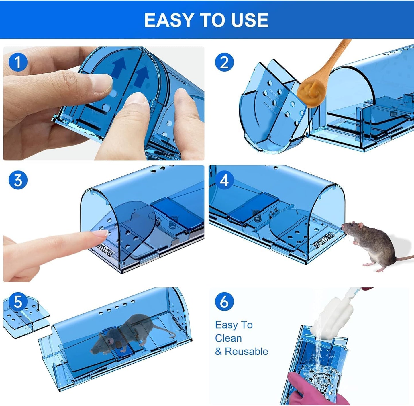 Humane Indoor/Outdoor Mouse Trap