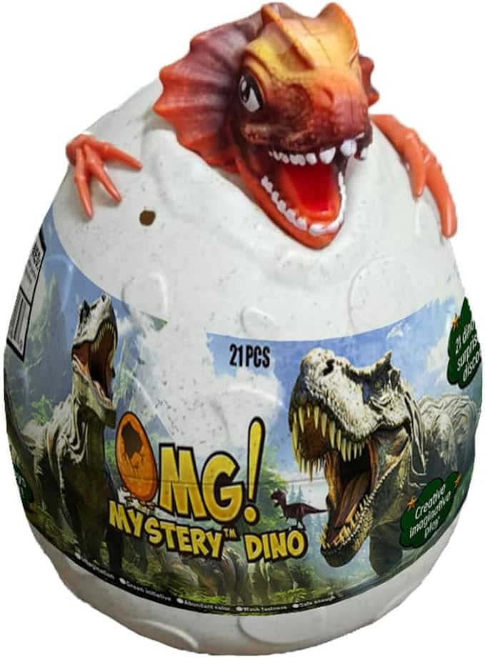 Mystery Dino Eggs Dig Kit with Dinosaur Bones & Fact Sheet, Surprise Dinosaur Toys, Kids Educational Excavation Science Activities, Ages 3+