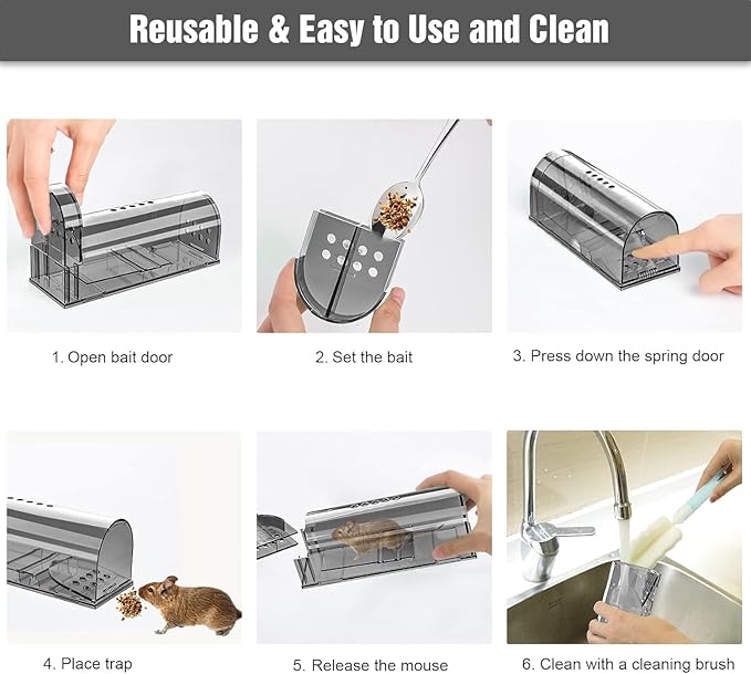 Humane Indoor/Outdoor Mouse Trap