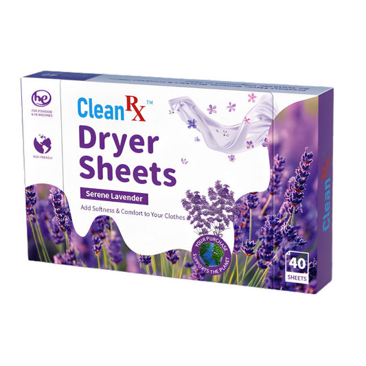 Lavender Fabric Softener Dryer Sheets – 40 Count – Softens & Freshens
