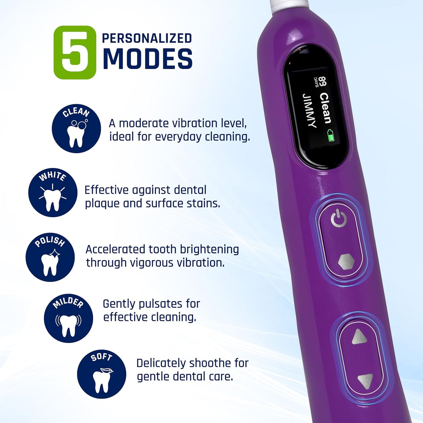 Sonic Personalized Electric Toothbrush - Lasts up to 90 days