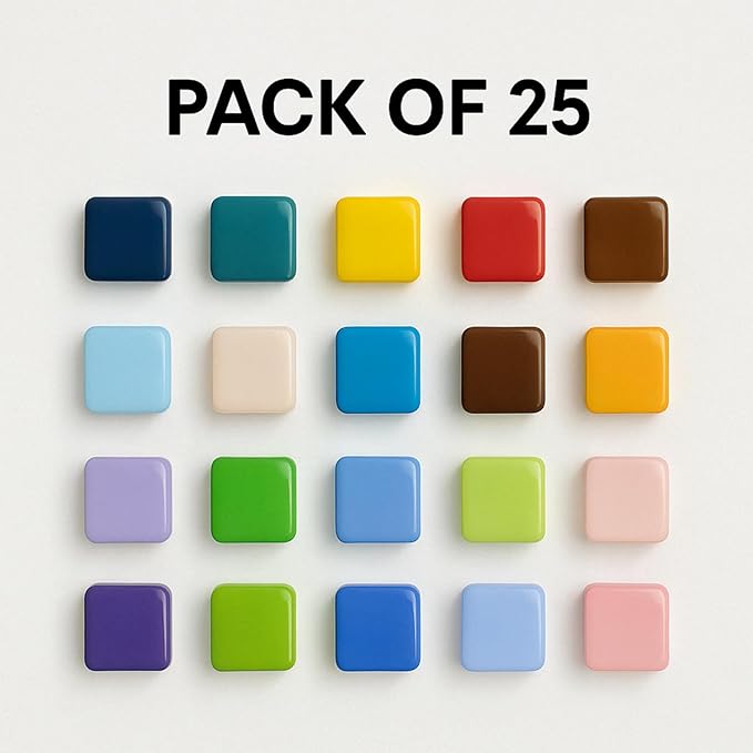Glass Refrigerator Magnets for Fridge Cute Magnets Color Decorative Magnets for Office Locker Magnet for Whiteboard