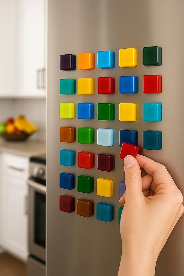 Glass Refrigerator Magnets for Fridge Cute Magnets Color Decorative Magnets for Office Locker Magnet for Whiteboard