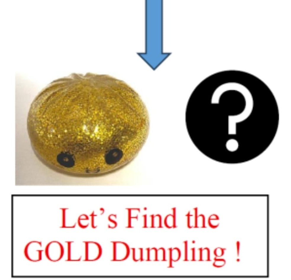 OMG! Mystery Squishy Dumpling Toy – Surprise Blind Pack Toy for Kids – Soft Squeeze Dumpling Collectible with Rare Gold Dumpling Chase - Pack of 3