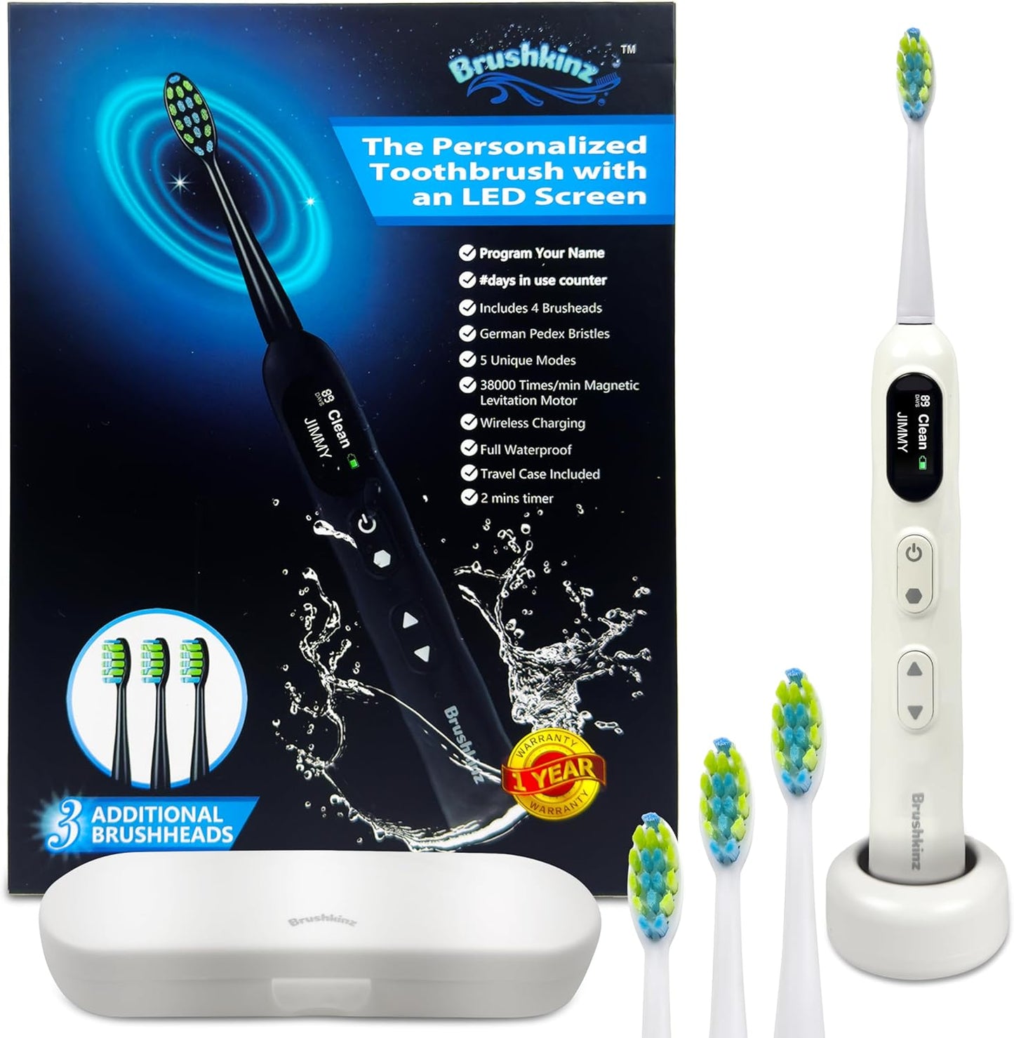 Sonic Personalized Electric Toothbrush - Lasts up to 90 days
