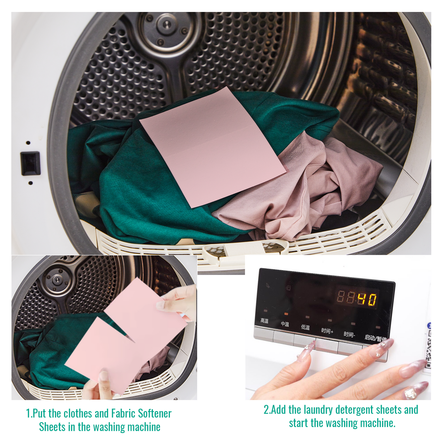 Dissolvable Fabric Softener Sheets – 30 Ct – Softens & Freshens Laundry