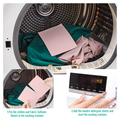 Dissolvable Fabric Softener Sheets – 30 Ct – Softens & Freshens Laundry