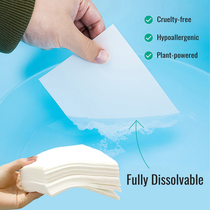 Eco Laundry Detergent Sheets – 36 Strips – Fresh Linen Scent, HE Safe