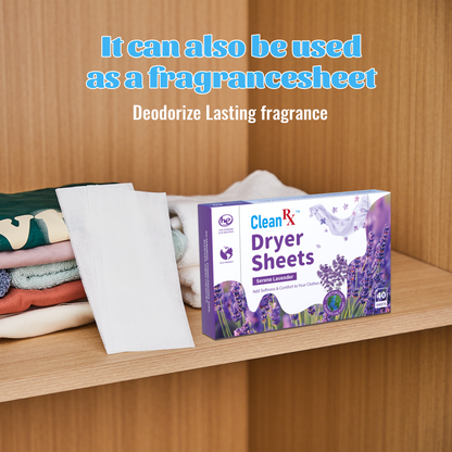 Lavender Fabric Softener Dryer Sheets – 40 Count – Softens & Freshens
