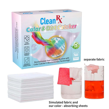 Color & Dirt Catcher Laundry Sheets – Fragrance-Free (50 Sheets)