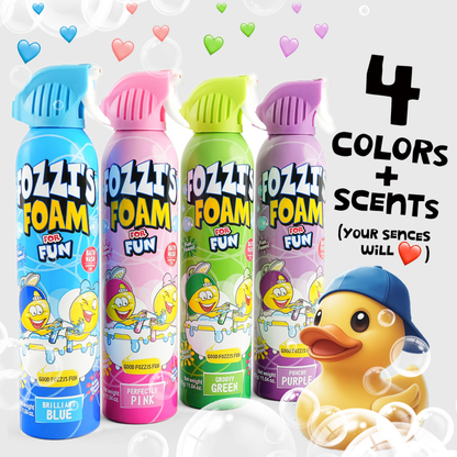 Fozzi’s Foam Soap – Brilliant Blue – 340ml | Fun, Safe & Easy-Clean Bath Foam for Kids