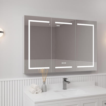 NEO 48x32 LED Lighted Medicine Cabinet with Mirror & Defogger