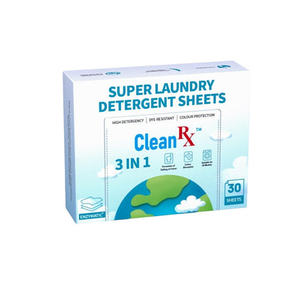 3-in-1 Laundry Detergent Sheets – 30 Eco-Friendly HE Strips for Travel