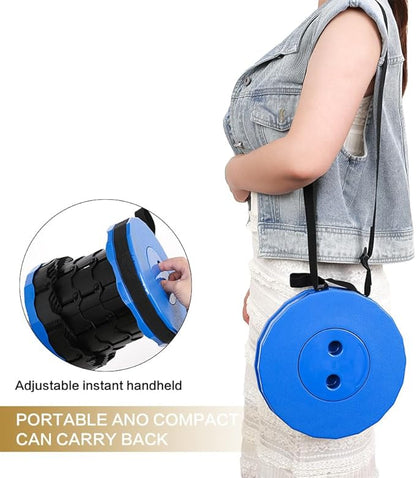 Camping Collapsible Stool | Outdoor Sitting Fishing Telescopic Foldable Travel Seat for Adults | Lightweight Small Portable Stool Holds 400 lbs