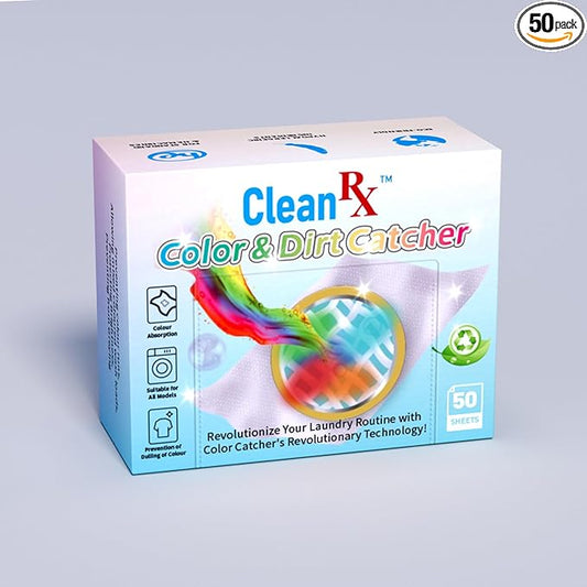 Color & Dirt Catcher Laundry Sheets – Fragrance-Free (50 Sheets)