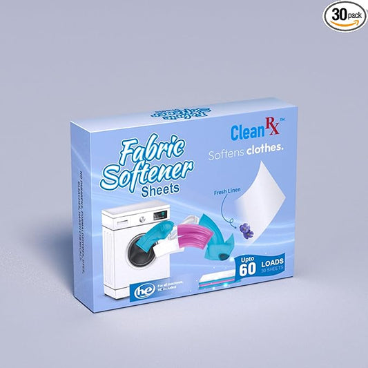 Dissolvable Fabric Softener Sheets – 30 Ct – Softens & Freshens Laundry