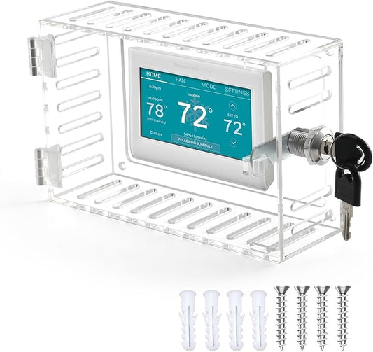 Small Thermostat Lock Box Cover with Key