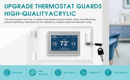 Small Thermostat Lock Box Cover with Key