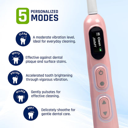 Sonic Personalized Electric Toothbrush - Lasts up to 90 days