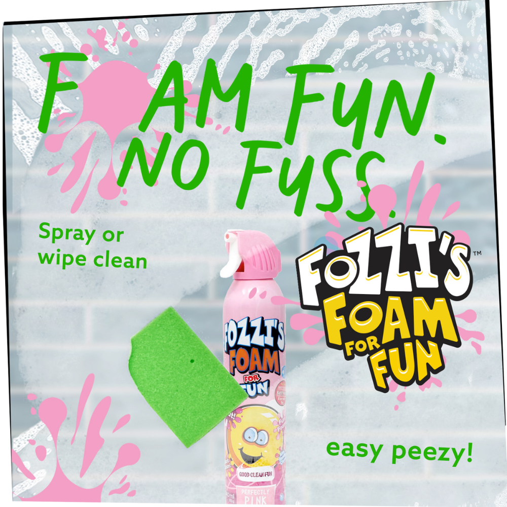 Fozzi’s Foam Soap 3-Pack – Perfectly Pink – 340ml Each | Fun, Safe & Easy-Clean Bath Foam for Kids