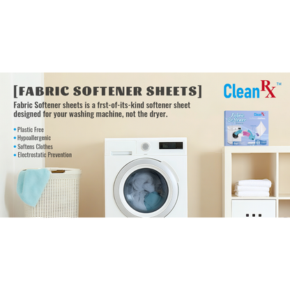 Dissolvable Fabric Softener Sheets – 30 Ct – Softens & Freshens Laundry
