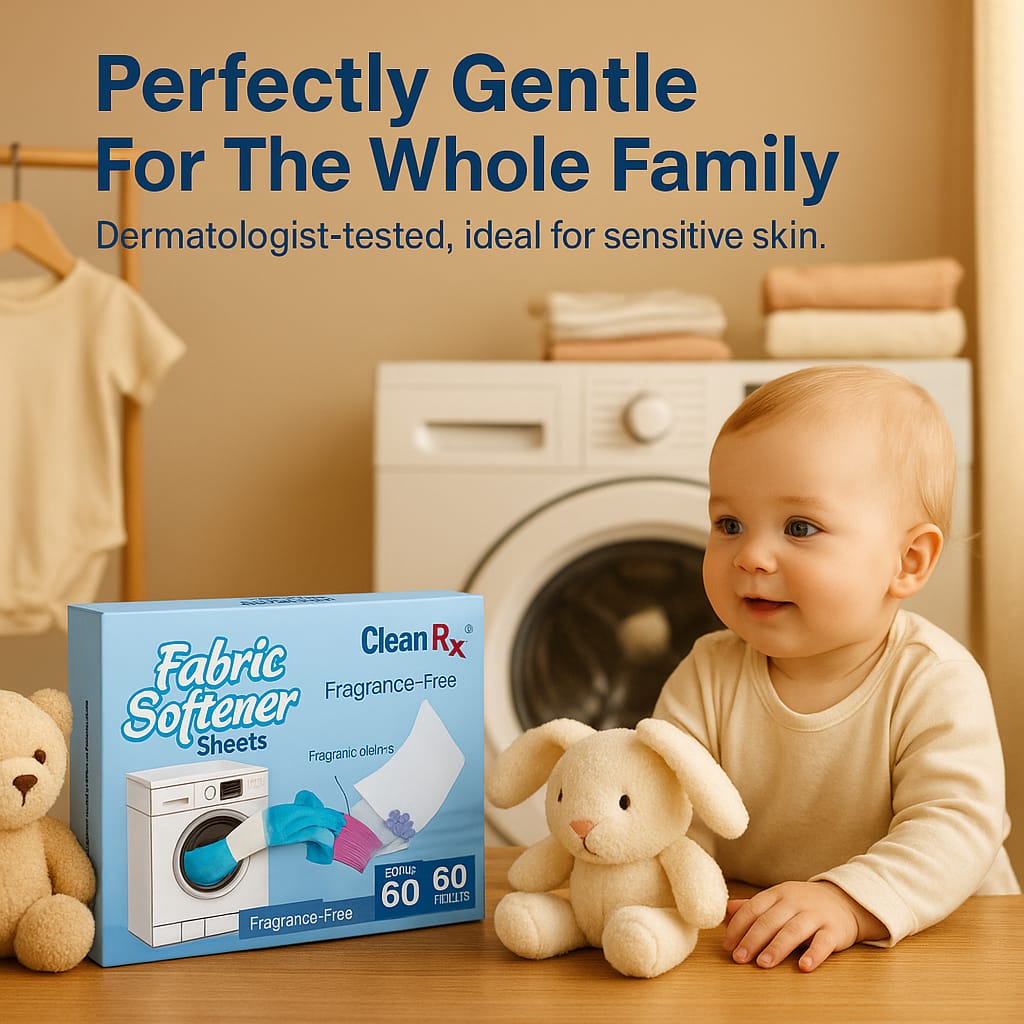 Dissolvable Fabric Softener Sheets – 30 Ct – Softens & Freshens Laundry