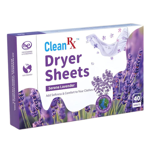 Lavender Fabric Softener Dryer Sheets – 40 Count – Softens & Freshens